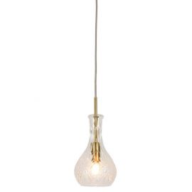 Pendule, Lustre suspendate - Lustra, Pendul elegant din sticla Brussels transparent/gold, drop