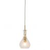 Lustra, Pendul elegant din sticla Brussels transparent/gold, drop