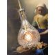 Pendule, Lustre suspendate - Lustra, Pendul elegant din sticla Brussels transparent/gold, drop