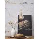 Pendule, Lustre suspendate - Lustra, Pendul elegant din sticla Brussels transparent/gold, drop