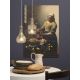 Pendule, Lustre suspendate - Lustra, Pendul elegant din sticla Brussels transparent/gold, straight