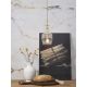 Pendule, Lustre suspendate - Lustra, Pendul elegant din sticla Brussels transparent/gold, straight