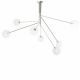 Candelabre, Lustre - Lustra dimabila design LUX cu 7 brate Topaz nickel