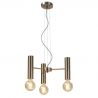 Lustra design minimalist cu 3 surse de lumina Cannes gold, S