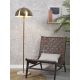 Lampadare - Lampadar auriu cu baza din marmura Toulouse