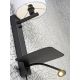 Aplice, corpuri de iluminat pentru pereti - Aplica cu raft, reader LED, mufa USB si abajur textil negru Florence
