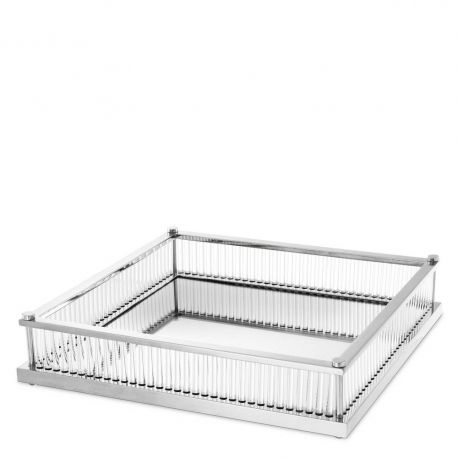 Parfumuri de camera, Idei cadouri, Obiecte decorative - Tava design LUX Cora Square, nickel