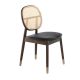 Scaune - Scaun design LUX din lemn cu spatar de rattan Walnut
