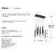 Pendule, Lustre suspendate - Lustra dimabila cu telecomanda, 11 pendule LED design modern Varas negru/auriu