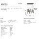 Candelabre, Lustre - Lustra LED dimabila design modern Varas negru/auriu
