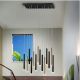 Lustra LED dimabila design modern Varas negru/auriu