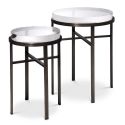 Set de 2 masute laterale design LUX Hoxton bronz 