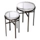 Masute Living - Set de 2 masute laterale design LUX Hoxton bronz