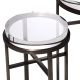 Masute Living - Set de 2 masute laterale design LUX Hoxton bronz
