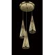 Lustre Cristal Bohemia - Lustra cu 3 pendule cristal Bohemia design LUX AMADEUS 02-CH