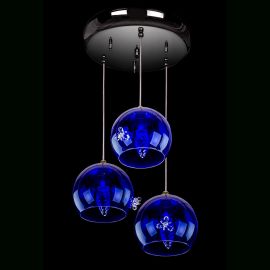 Lustre Cristal Bohemia - Lustra cu 3 pendule design LUX NIGHT SKY 03-CH