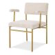 Scaune - Scaun design LUX Dunmore boucle crem