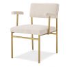 Scaun design LUX Dunmore boucle crem