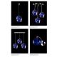 Lustre Cristal Bohemia - Lustra cu 3 pendule design LUX NIGHT SKY 07-CH