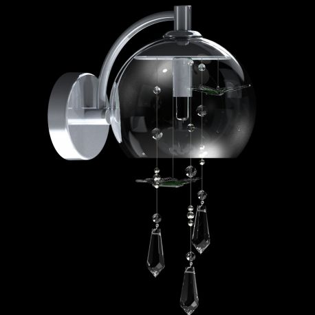 Aplice Cristal Bohemia - Aplica moderna Vision decorata cu fluturi si cristale Exclusive PAPILLON – WL