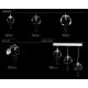 Aplice Cristal Bohemia - Aplica moderna Vision decorata cu fluturi si cristale Exclusive PAPILLON – WL