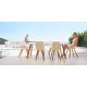 Scaune Bar - Set 4 scaune de bar de interior design modern premium FAZ CHAIR counter lemn
