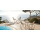 Scaune - Set de 4 scaune cu brate de exterior / interior design modern premium IBIZA