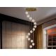 Corpuri de iluminat Lustre pentru casa scarii - Lustra casa scarii cu 14 pendule LED design modern Austral