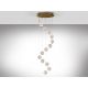 Corpuri de iluminat Lustre pentru casa scarii - Lustra casa scarii cu 14 pendule LED design modern Austral