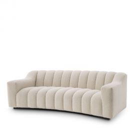 Canapele - Canapea design LUX Kelly S boucle crem