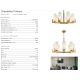 Candelabre, Lustre - Candelabru 8 brate design modern Fortano