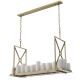 Pendule, Lustre suspendate - Lustra suspendata cu telecomanda Commodore alama