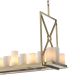 Pendule, Lustre suspendate - Lustra suspendata cu telecomanda Commodore alama