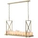 Pendule, Lustre suspendate - Lustra suspendata cu telecomanda Commodore alama