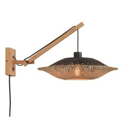 Aplice, corpuri de iluminat pentru pereti - Aplica din bambus KALIMANTAN orizontal S natur, 44cm