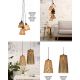 Pendule, Lustre suspendate - Lustra cu 7 pendule din bambus KALIMANTAN
