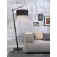 Lampadare - Lampadar din bambus si abajur din tesatura in, Andes negru