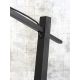 Lampadare - Lampadar din bambus si abajur din tesatura in, Andes negru/ in inchis