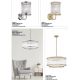 Pendule, Lustre suspendate - Lustra, Pendul elegant design modern SERGIO crom