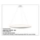 Candelabre, Lustre - Lustra LED suspendata design modern circular CIRCLE 110, alb