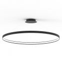 Lustra LED suspendata design modern circular CIRCLE 110, negru