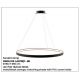 Candelabre, Lustre - Lustra LED suspendata design modern circular CIRCLE 110, negru