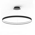 Lustra LED suspendata design modern circular CIRCLE 78, negru