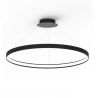 Lustra LED suspendata design modern circular CIRCLE 78, negru