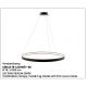 Candelabre, Lustre - Lustra LED suspendata design modern circular CIRCLE 78, negru
