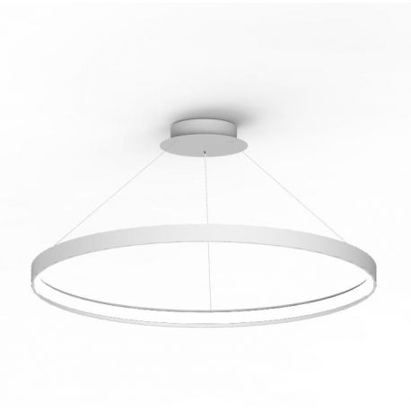 Candelabre, Lustre - Lustra LED suspendata design modern circular CIRCLE 78, alb