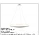 Candelabre, Lustre - Lustra LED suspendata design modern circular CIRCLE 78, alb