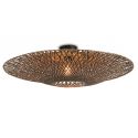 Plafoniera, lustra aplicata din bambus Bali, 87cm