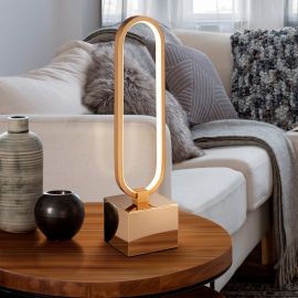 Veioze - Lampa de masa LED design ultra-modern Colette auriu roze