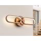 Aplice, corpuri de iluminat pentru pereti - Aplica de perete LED design ultra-modern Colette auriu roze